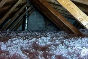 Attic Insulation With Fiberglass