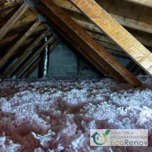 Attic Insulation With Fiberglass