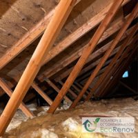 Attic Insulation, Beaconsfield - soffits blocked by insulation