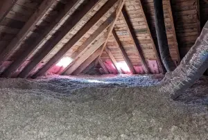 Attic Insulation with Cellulose, Rosemere