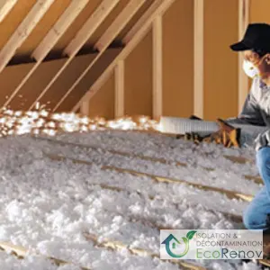 Attic Insulation Application, Saint-Laurent