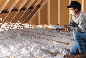 Adding insulation to attic, Laval