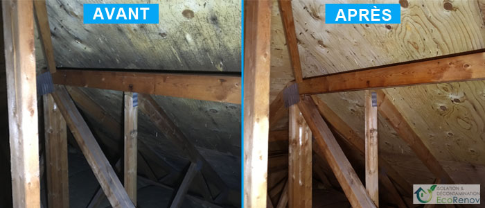 Attic Mold Removal Pierrefonds-Roxboro (Before/After #2)