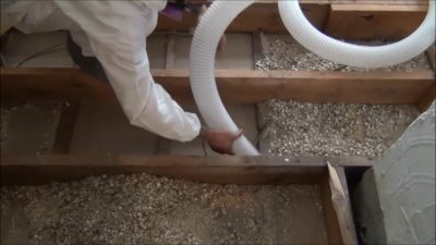 Travaux d'enlèvement et de décontamination de vermiculite